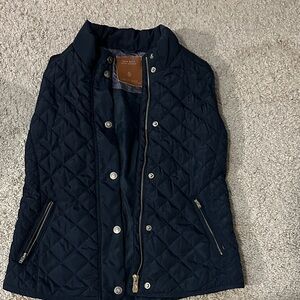 Zara Navy Quilted Vest